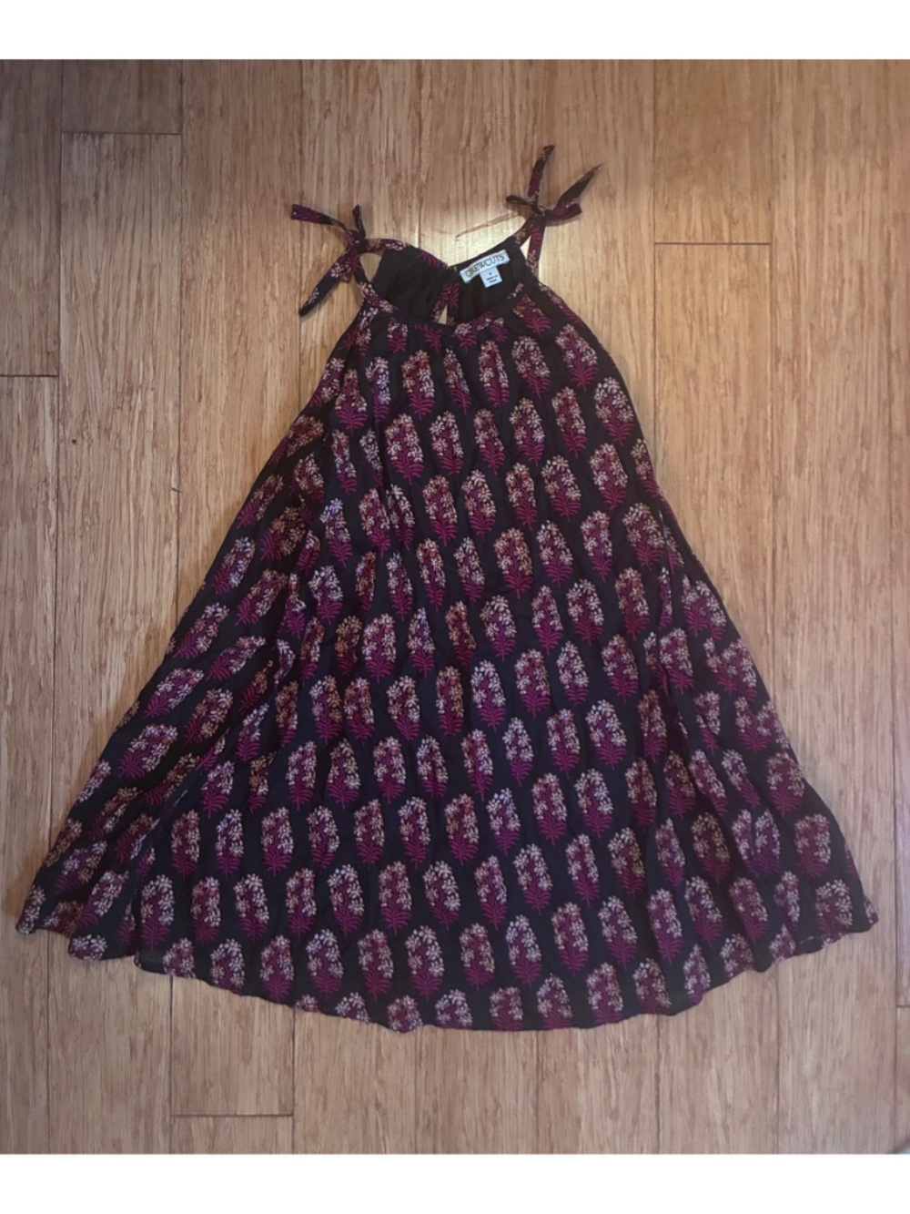 JCREW Crewcuts Girls Batik Printed Lined Cotton Sun Dress Size 8